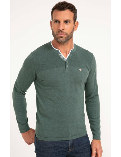 Pull uni col tunisien Loo