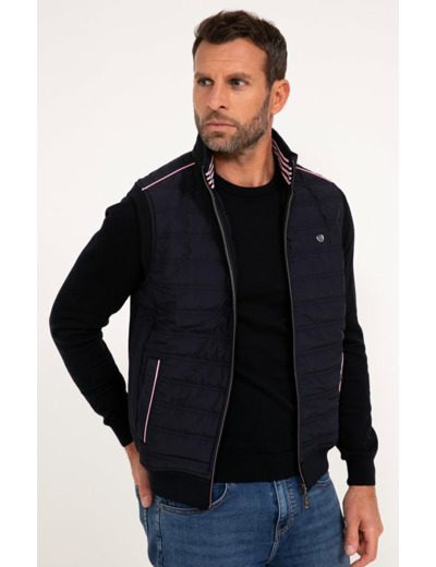 Cardigan sans manche Rose