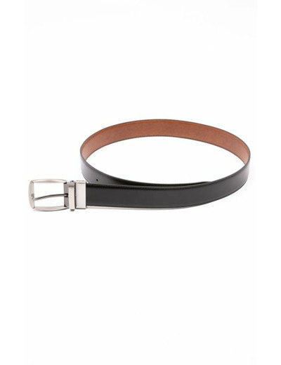 Ceinture en cuir réversible à boucle