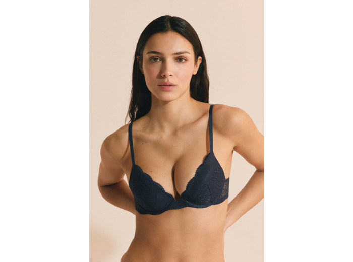 Soutien-gorge N.2 - Le push-up plongeant en dentelle,Soutien-gorge N.2 - Le push-up plongeant en dentelle;${refinementColor}