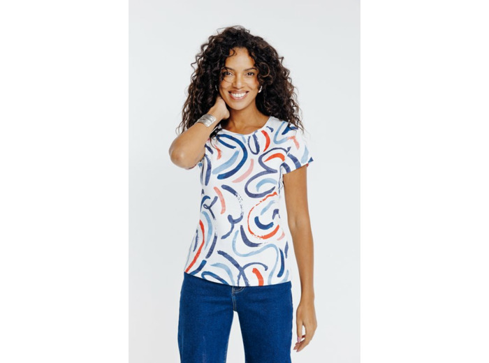 Tee-shirt imprimé manches courtes