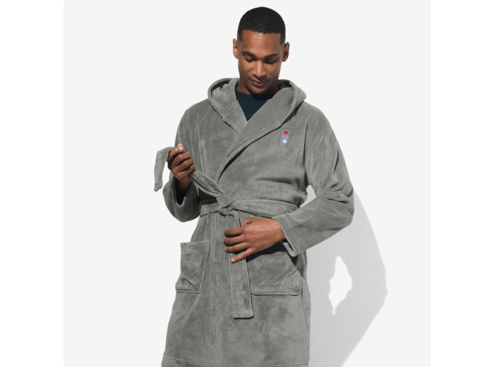 Peignoir cœur coréen - Gris moyen