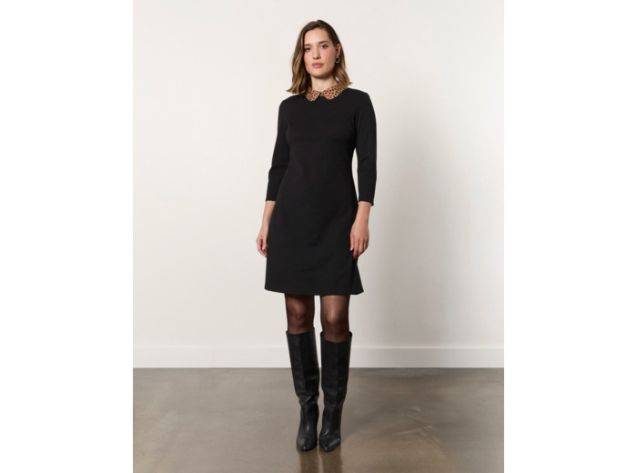 Robe courte unie NOIR