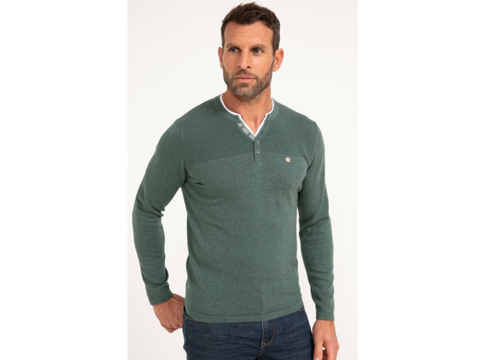 Pull uni col tunisien Loo