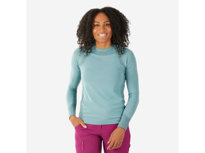 Tee-shirt seamless manches longues en laine femme - alpinism