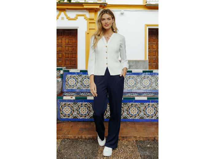 Pantalon de tailleur coupe large