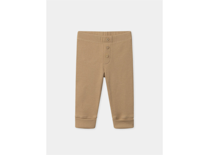 Legging marron clair avec boutons décoratifs Bébé Garçon