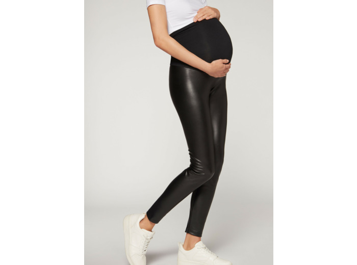 Legging effet enduit de maternité