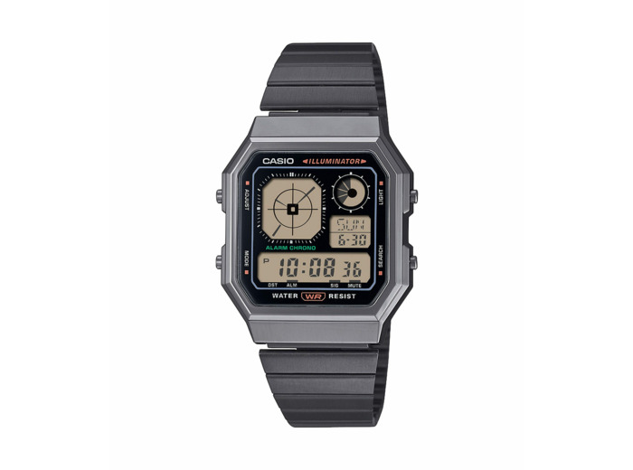 Montre quartz Mixte Vintage Noir