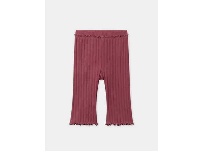Legging rose framboise à finitions laitues Bébé Fille