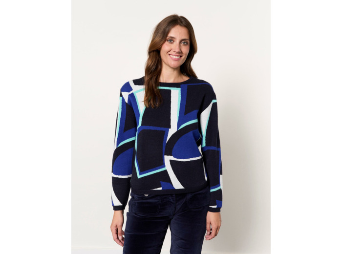 Pull épais jacquard MARINE Femme