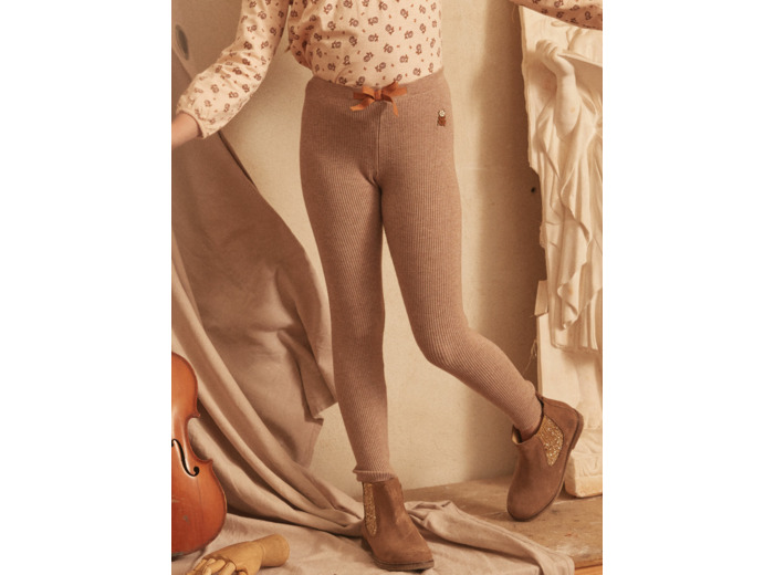 Legging chiné à noeud