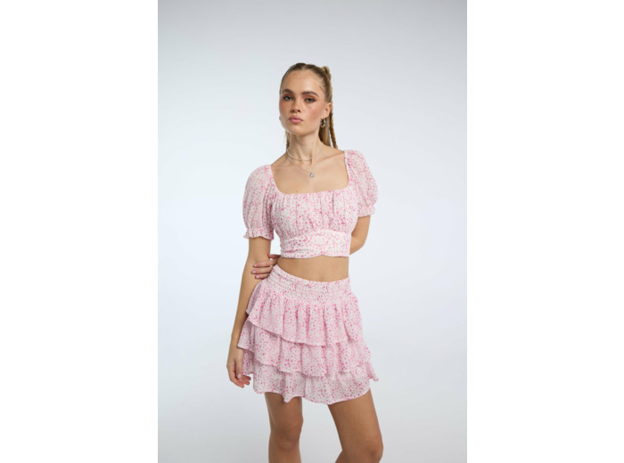 Blouse en wrap optic