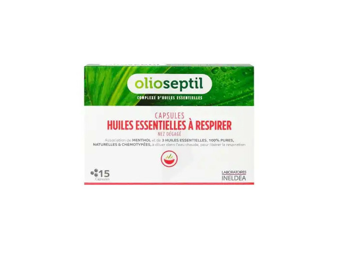 Olioseptil Capsules Huiles Essentielles à Respirer Nez Dégagé