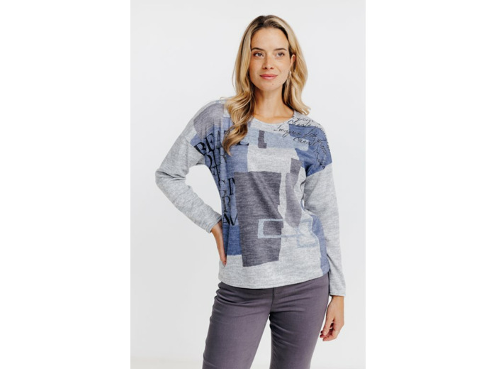 T-Shirt Col Rond Manches Longues