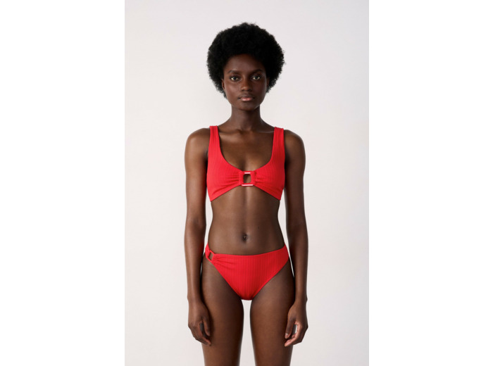 Culotte bikini bas de maillot détail anneau