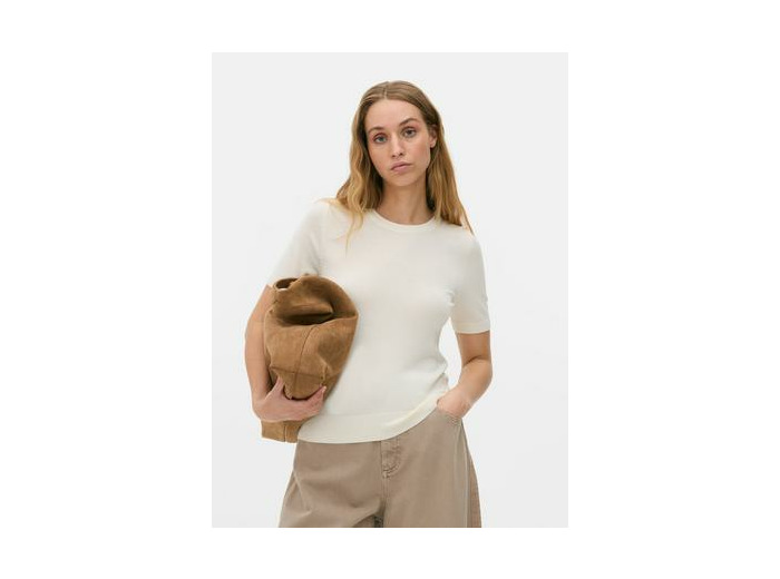 T-shirt ajusté à manches courtes