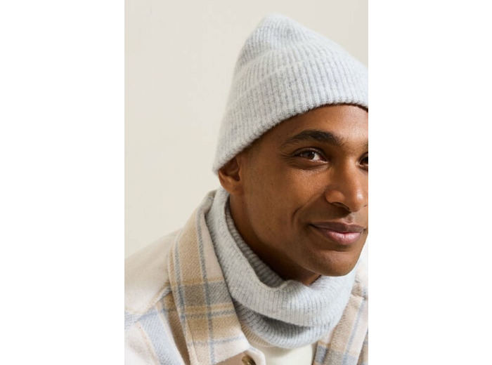 Bonnet en maille - Gris moyen