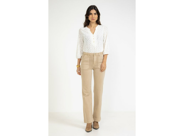 Jean beige poches charpentier