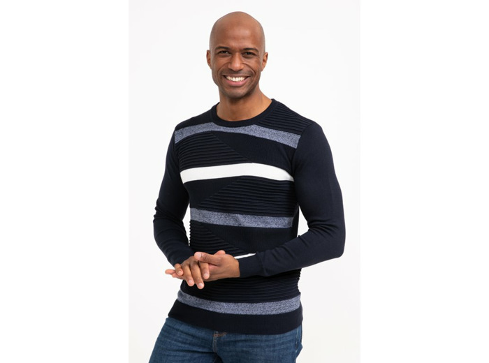 Pull col ron rayé Jacky