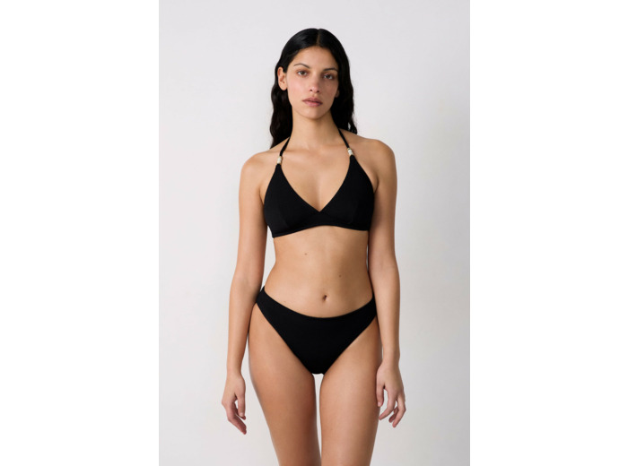 Triangle détails perles haut de maillot