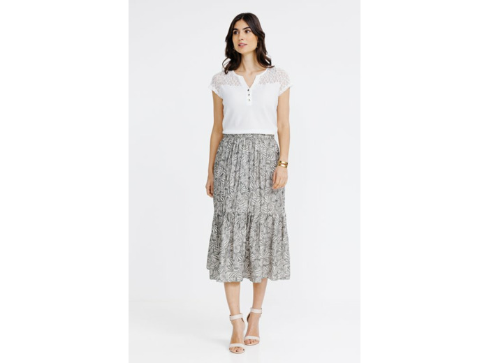 Jupe longue froissée