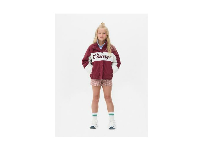 Veste coupe-vent à col cheminée