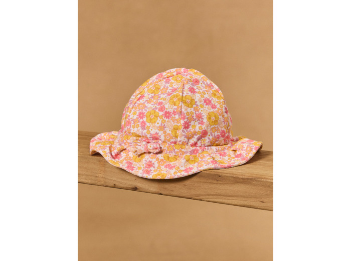 Chapeau UPF 50+ imprimé fleuri