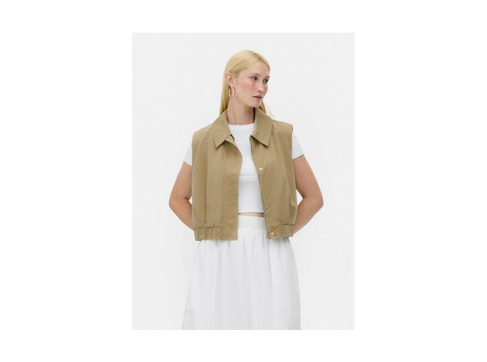 Blouson bomber court sans manches