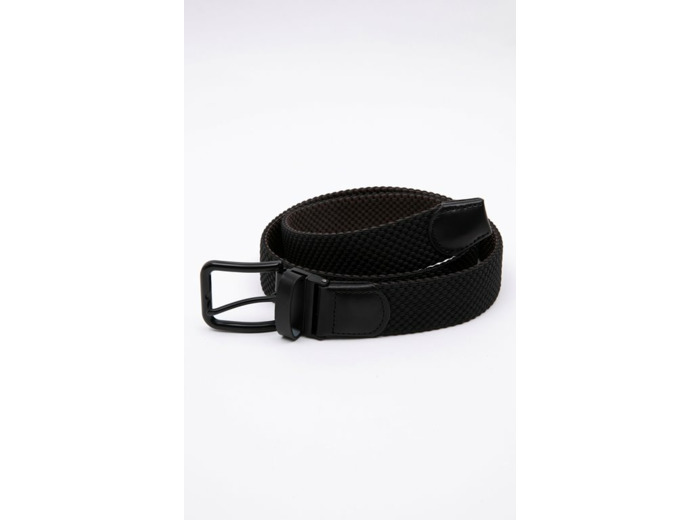 Ceinture tressée homme à boucle