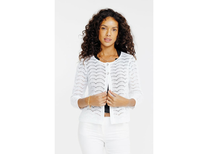 Cardigan tricotage fantaisie