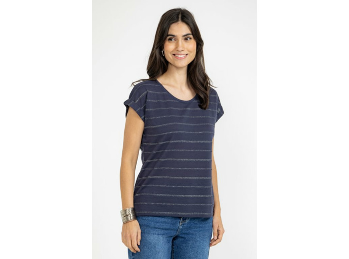 Tee-shirt rayé manches courtes