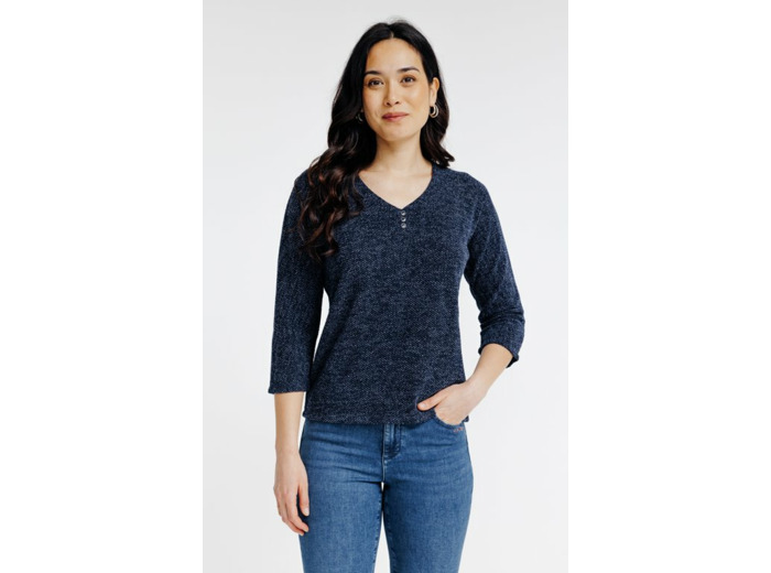 Pull matière fantaisie