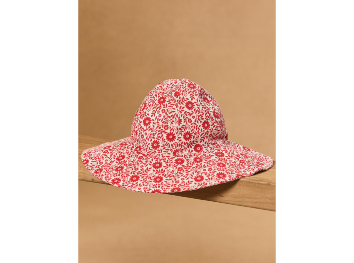 Chapeau imprimé fleuri