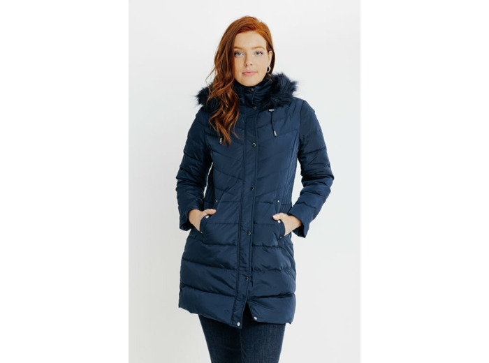 Doudoune Longue En Duvet Et Plumes