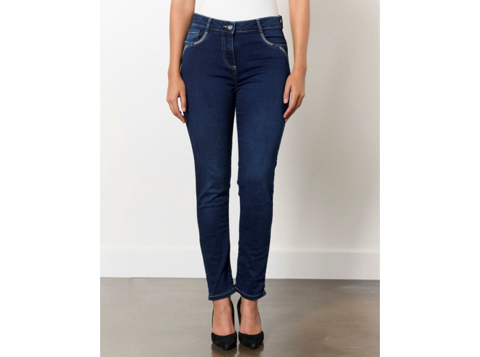 Jean 7/8 slim BLEU Femme
