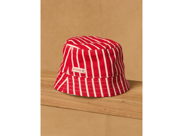 Bob réversible rayé et imprimé