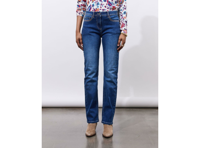 Jean long droit BLEU Femme