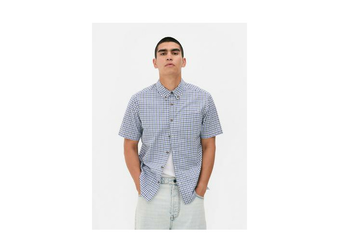 Chemise manches courtes à carreaux