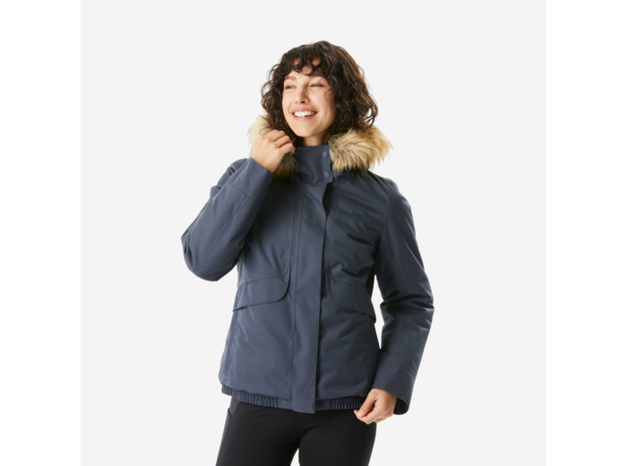 Blouson de randonnée -8°C imperméable femme, NH500 bleu