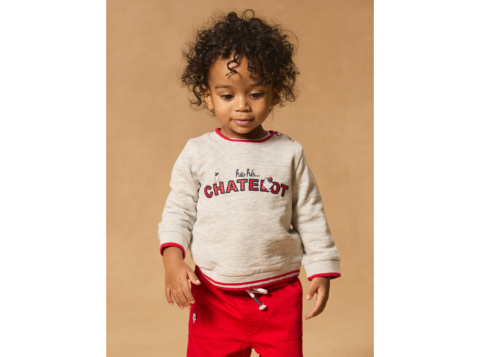 Sweat-shirt inscription «chatelot»