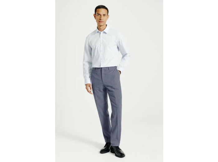 Pantalon de costume confort bi-ton - Bleu foncé