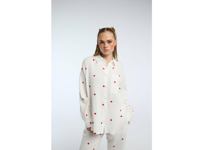 Blouse avec broderie