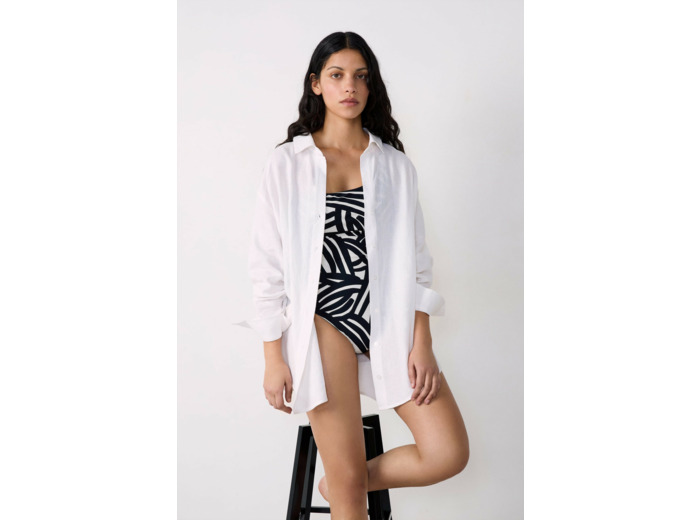 Chemise longue de plage