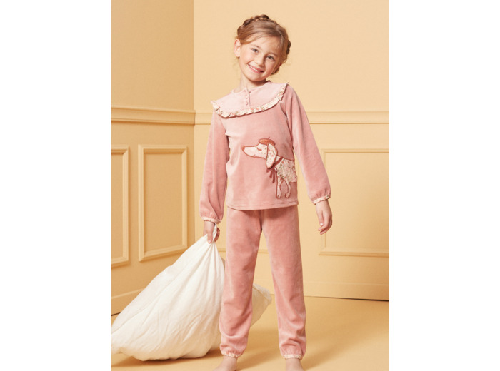 Pyjama en velours Chien