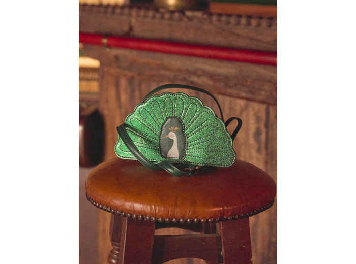 Sac bandoulière paon