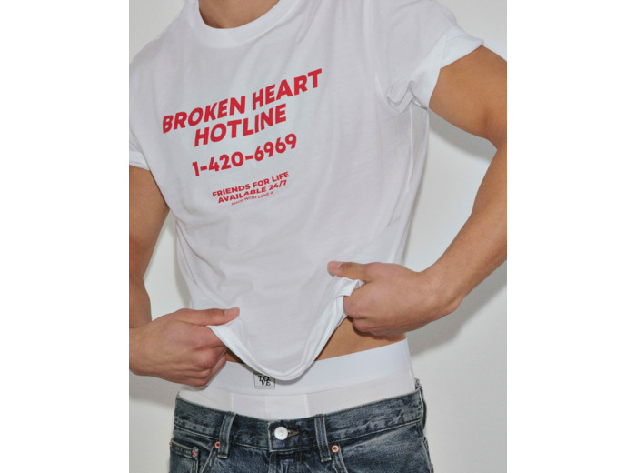 Top en coton à message