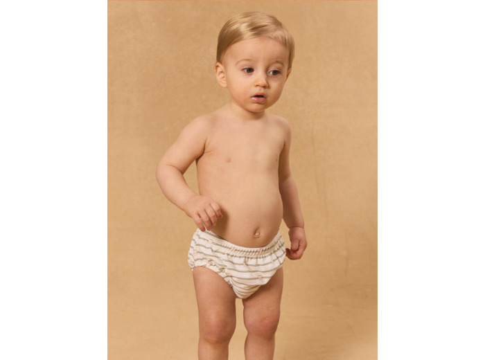 Couche de bain rayée