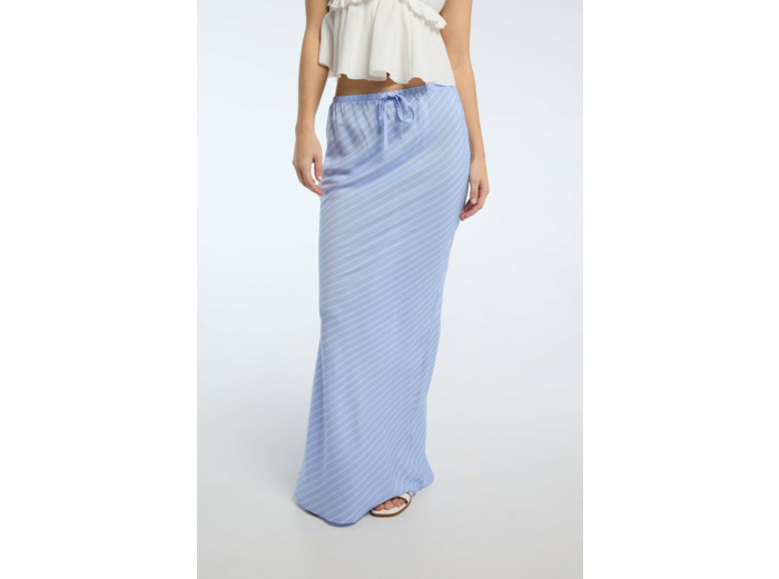 Jupe midi en viscose