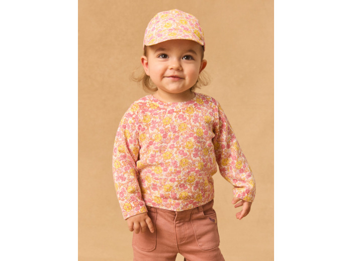 Pull imprimé fleuri